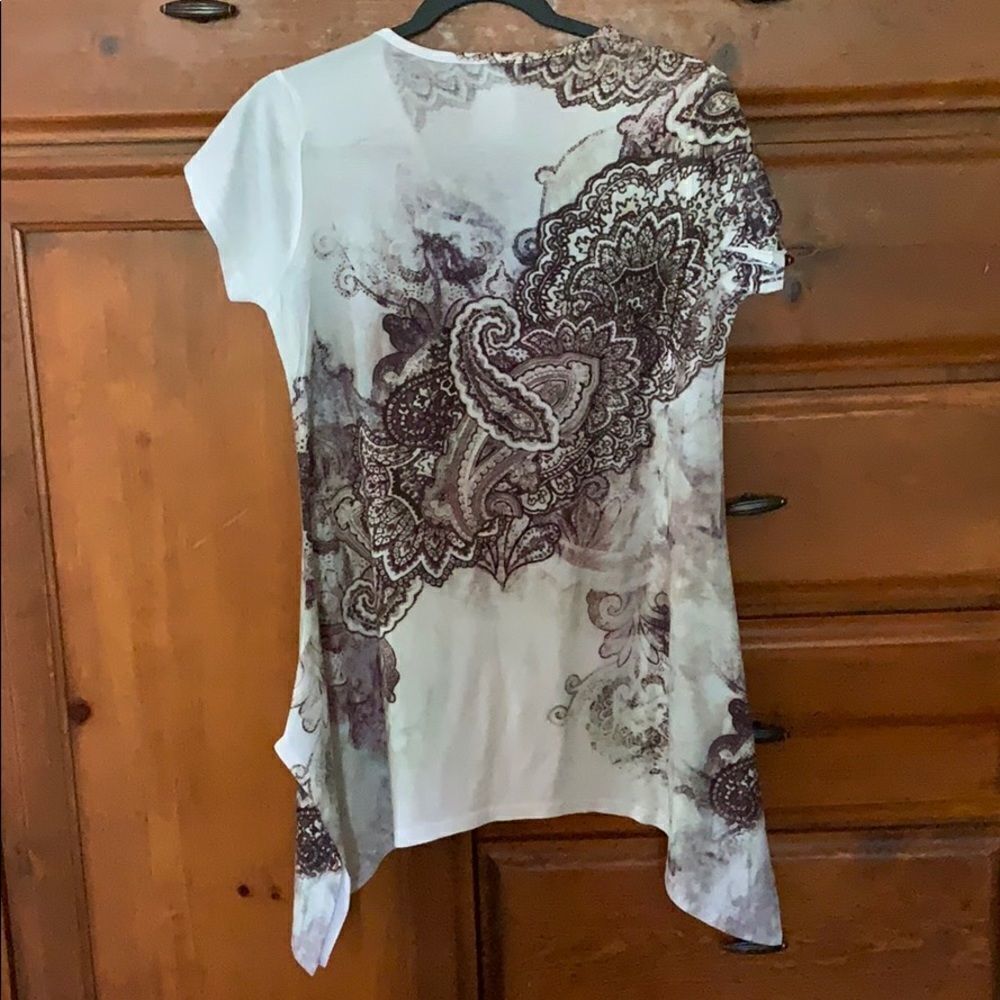 Clothes head bling western paisley tunic top - Picture 6 of 6